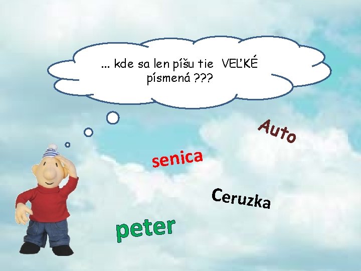 . . . kde sa len píšu tie VEĽKÉ písmená ? ? ? Aut