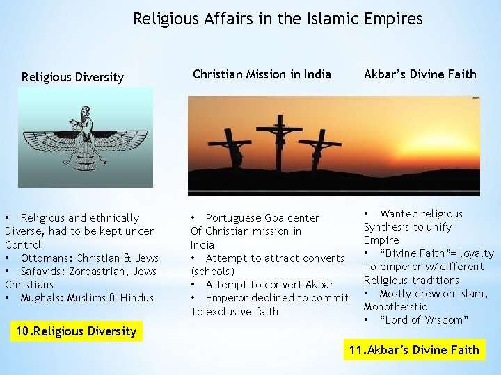 Religious Affairs in the Islamic Empires Religious Diversity • Religious and ethnically Diverse, had