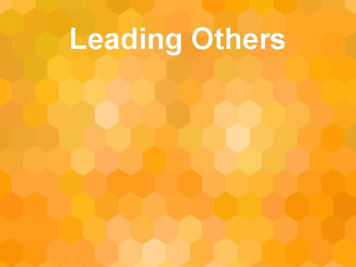 Leading Others 