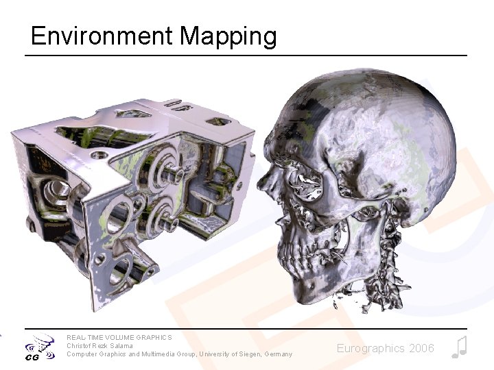 Environment Mapping REAL-TIME VOLUME GRAPHICS Christof Rezk Salama Computer Graphics and Multimedia Group, University