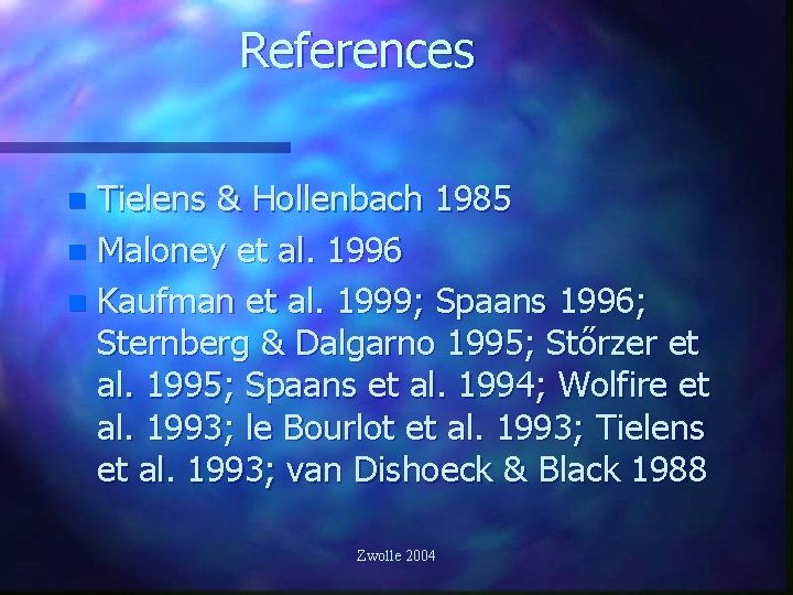 References Tielens & Hollenbach 1985 n Maloney et al. 1996 n Kaufman et al.