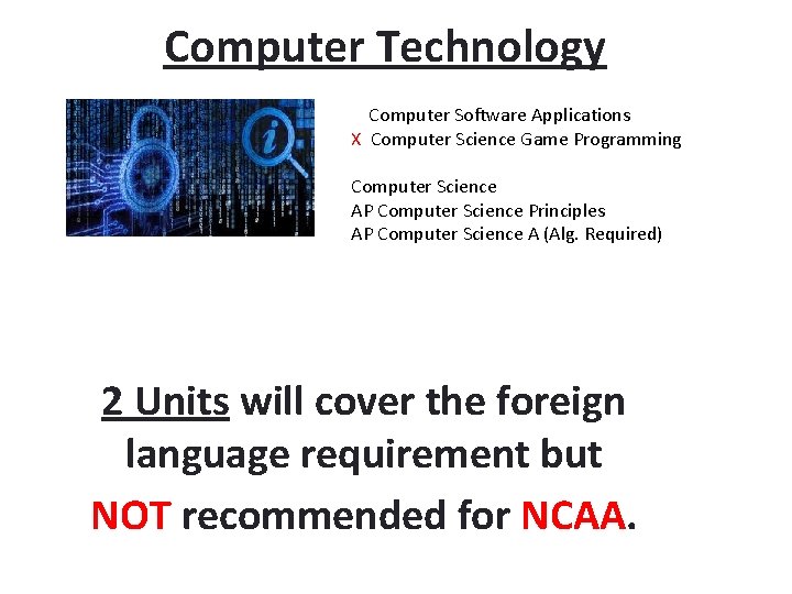 Computer Technology Computer Software Applications X Computer Science Game Programming Computer Science AP Computer