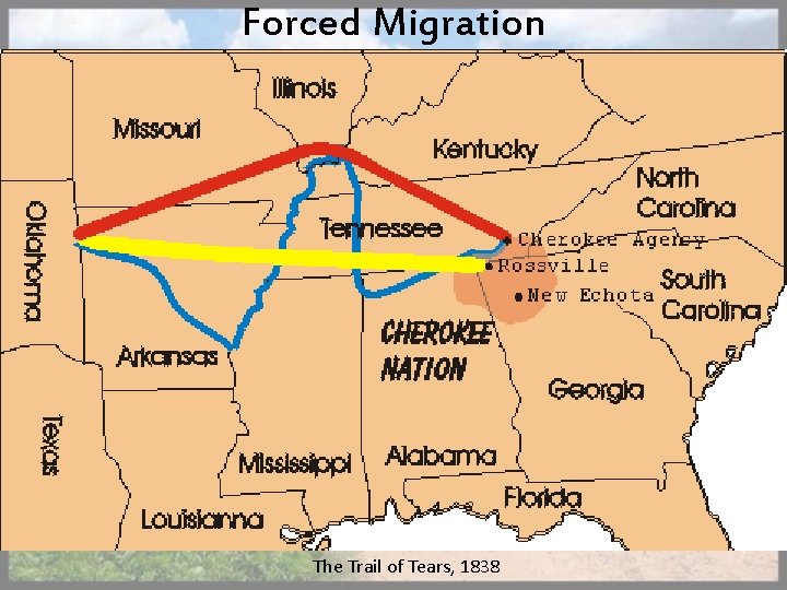 Forced Migration The Trail of Tears, 1838 
