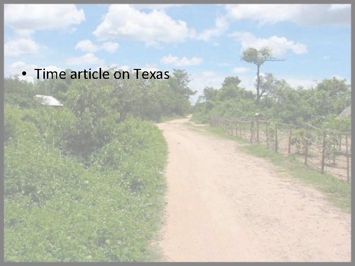  • Time article on Texas 