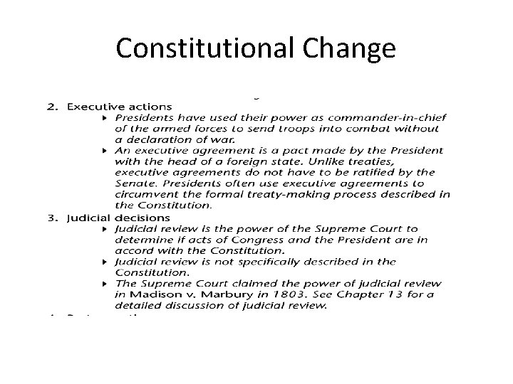 Constitutional Change 