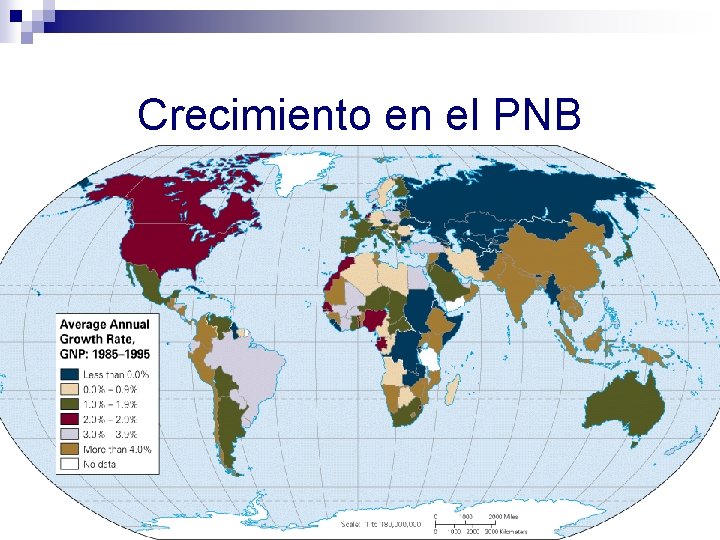 Crecimiento en el PNB 