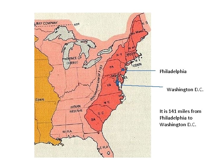 W Philadelphia Washington D. C. It is 141 miles from Philadelphia to Washington D.