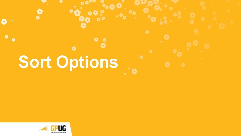 Sort Options Sort Options