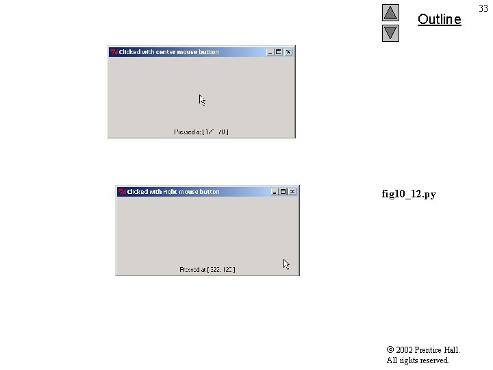 Outline fig 10_12. py 2002 Prentice Hall. All rights reserved. 33 