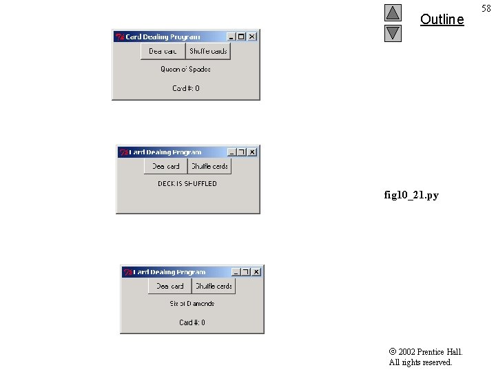 Outline fig 10_21. py 2002 Prentice Hall. All rights reserved. 58 