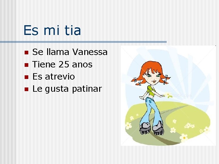 Es mi tia n n Se llama Vanessa Tiene 25 anos Es atrevio Le