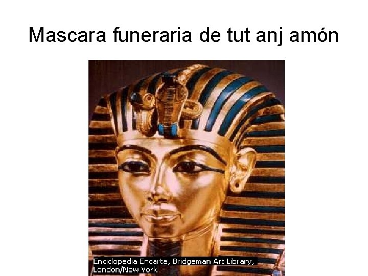 Mascara funeraria de tut anj amón 