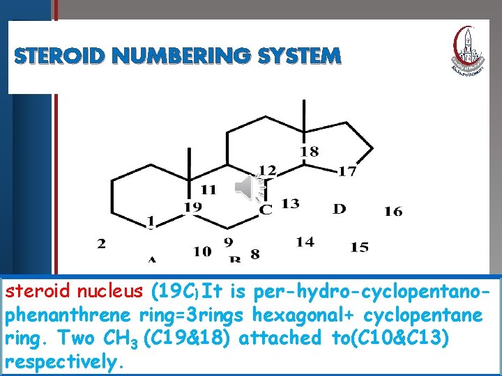 STEROID NUMBERING Click to edit Master title. SYSTEM style • Edit Master text styles