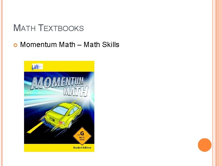 MATH TEXTBOOKS Momentum Math – Math Skills 