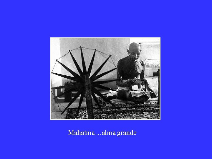 Mahatma…alma grande 