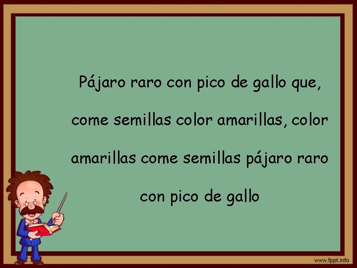 Pájaro raro con pico de gallo que, come semillas color amarillas, color amarillas come