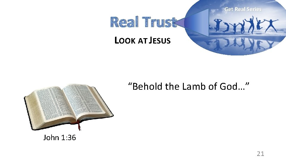 Real Trust Get Real Series LOOK AT JESUS “Behold the Lamb of God…” John