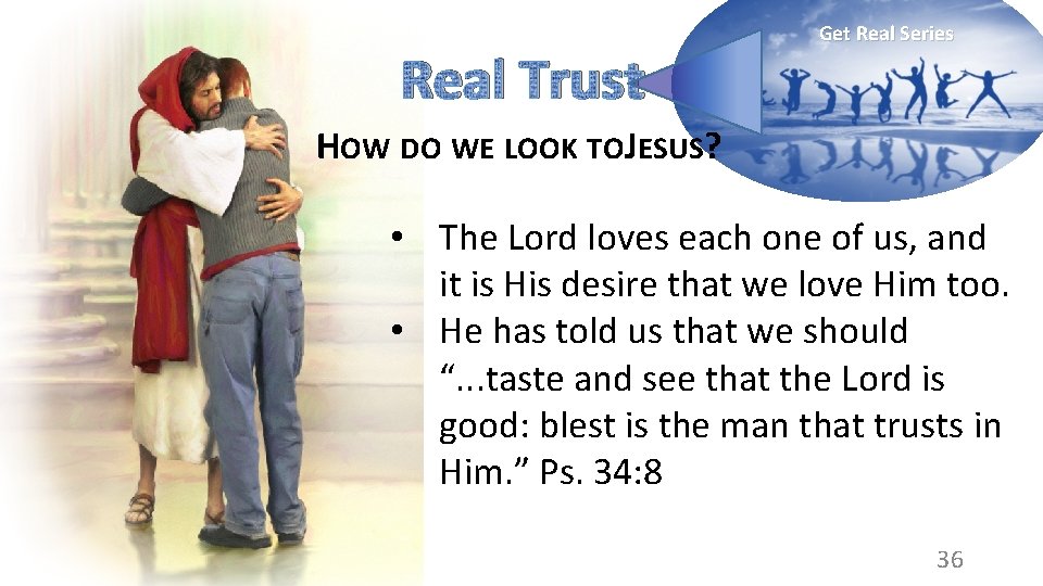 Real Trust Get Real Series HOW DO WE LOOK TOJESUS? • The Lord loves