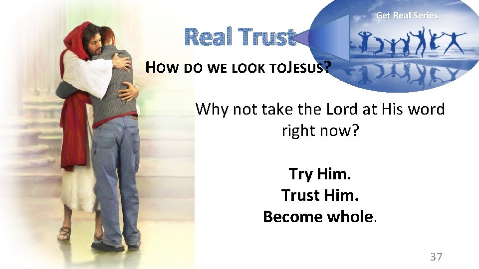 Real Trust Get Real Series HOW DO WE LOOK TOJESUS? Why not take the