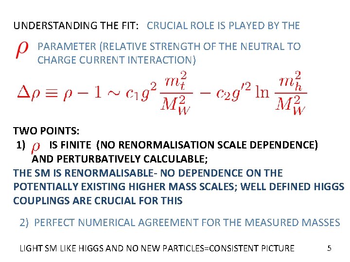 UNDERSTANDING THE FIT: CRUCIAL ROLE IS PLAYED BY THE PARAMETER (RELATIVE STRENGTH OF THE UNDERSTANDING THE FIT: CRUCIAL ROLE IS PLAYED BY THE PARAMETER (RELATIVE STRENGTH OF THE