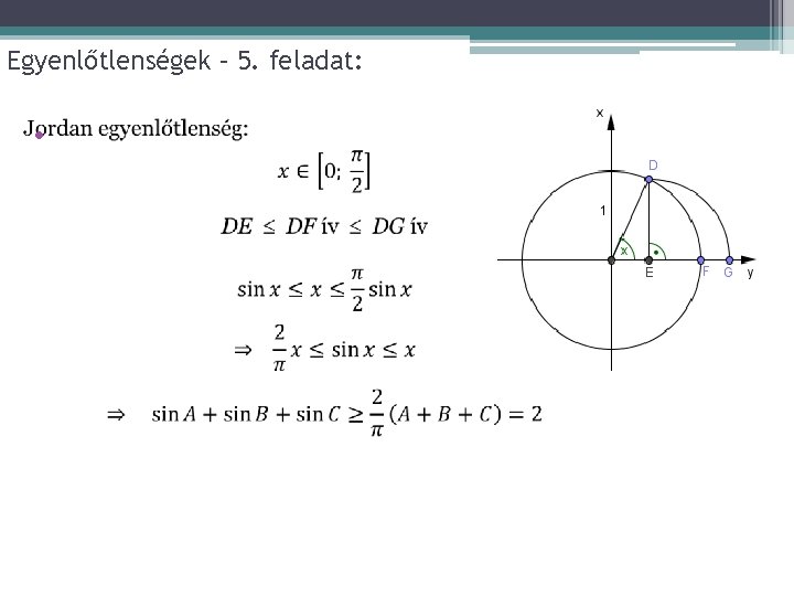 Egyenlőtlenségek – 5. feladat: • 