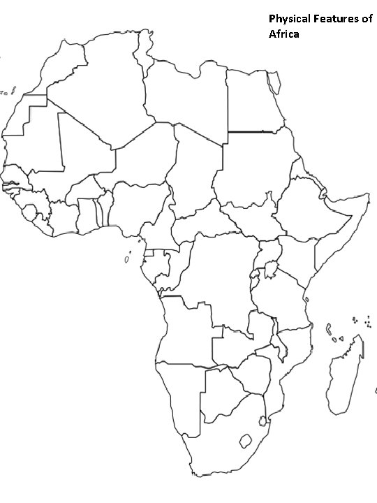 Physical Features of Africa 