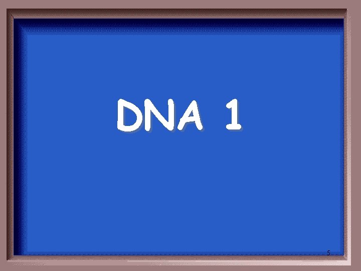 DNA 1 5 