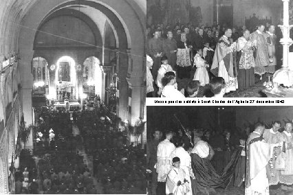 Messe pour les soldats à Saint Charles de l’Agha le 27 décembre 1943 
