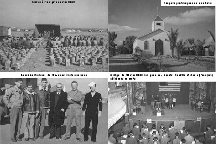 Messe à Télergma en mai 1943 Le rabbin Brickner, de Cleveland, visite une base