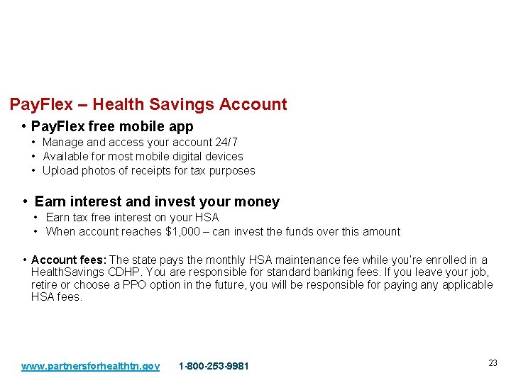 Health Benefits Pay. Flex – Health Savings Account • Pay. Flex free mobile app