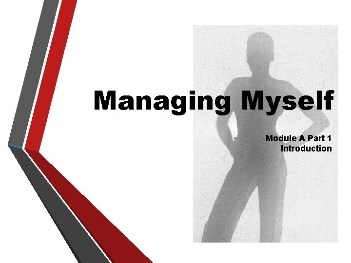 Managing Myself Module A Part 1 Introduction 