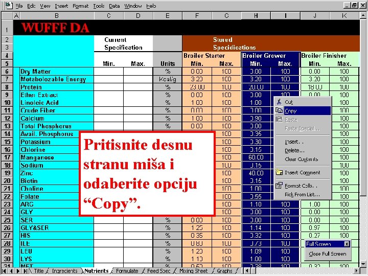Pritisnite desnu stranu miša i odaberite opciju “Copy”. Pritisnite desnu stranu miša i odaberite opciju “Copy”.