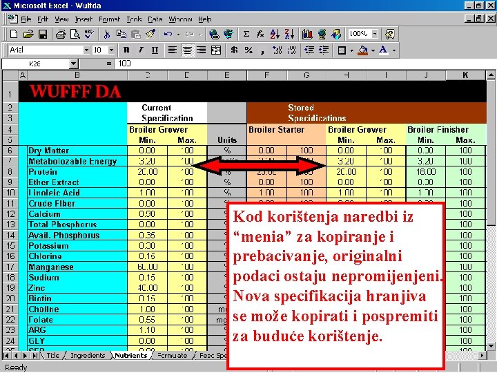 Kod korištenja naredbi iz “menia” za kopiranje i prebacivanje, originalni podaci ostaju nepromijenjeni. Nova