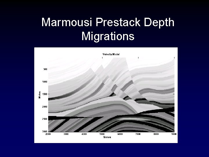 Marmousi Prestack Depth Migrations 