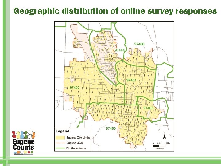 Geographic distribution of online survey responses 