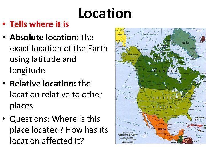 Location Examples Geography Five Themes of Geography Notes Geography 1 Movement