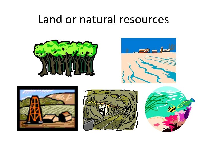 Land or natural resources 