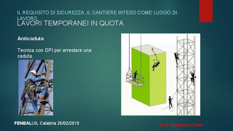 IL REQUISITO DI SICUREZZA, IL CANTIERE INTESO COME LUOGO DI LAVORO LAVORI TEMPORANEI IN