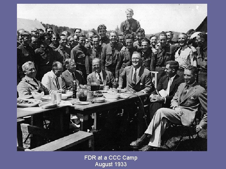 FDR at a CCC Camp August 1933 