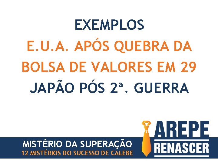 EXEMPLOS E. U. A. APÓS QUEBRA DA BOLSA DE VALORES EM 29 JAPÃO PÓS