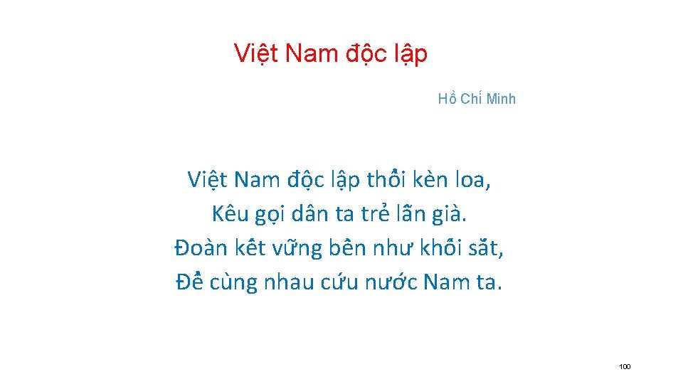 Viê t Nam đô c lâ p Hô Chi Minh Viê t Nam đô