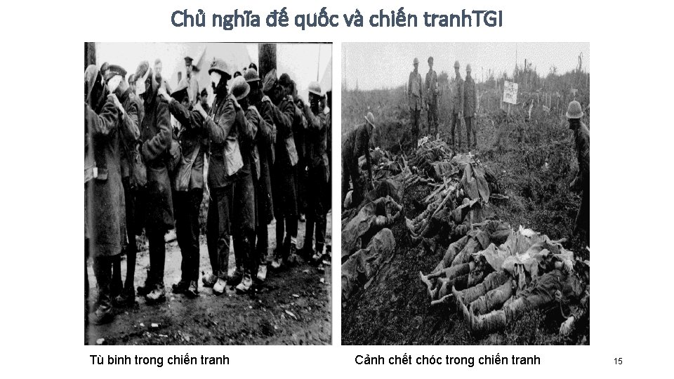 Chủ nghĩa đế quốc và chiến tranh. TGI Tù binh trong chiến tranh Cảnh