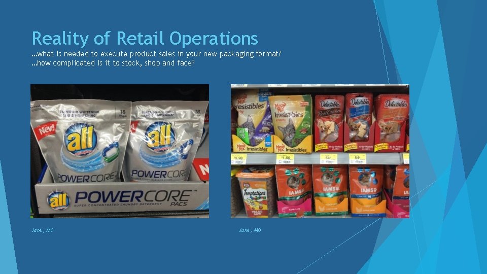 Reality of Retail Operations …what is needed to execute product sales in your new