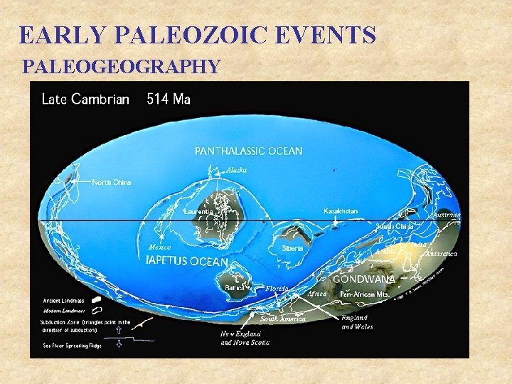 EARLY PALEOZOIC EVENTS PALEOGEOGRAPHY 