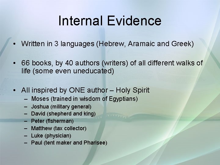 Bible 101 Part 1 The Validity and Divine