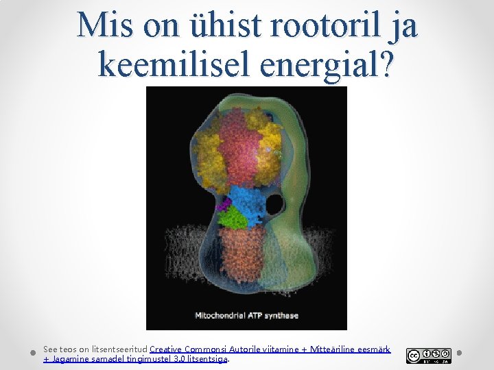 Mis on ühist rootoril ja keemilisel energial? See teos on litsentseeritud Creative Commonsi Autorile