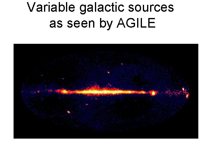 Variable galactic sources as seen by AGILE 