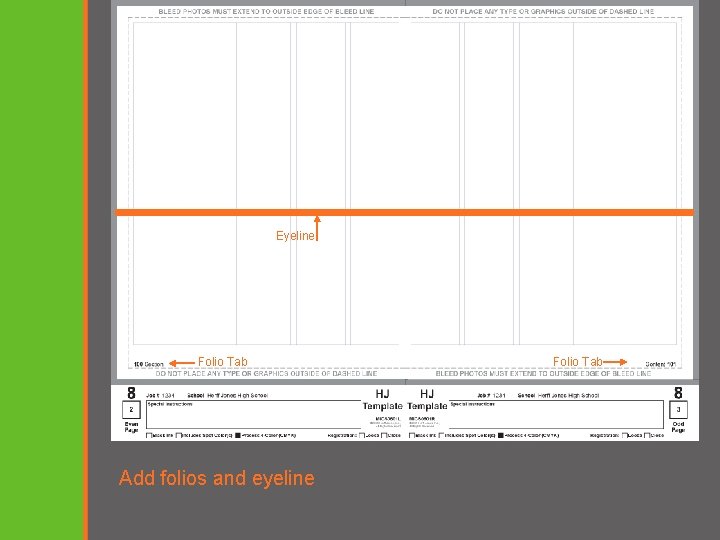 Eyeline Folio Tab Add folios and eyeline Folio Tab 