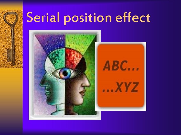 Serial position effect 