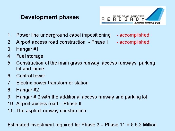 Development phases 1. 2. 3. 4. 5. 6. 7. 8. 9. 10. 11. Power